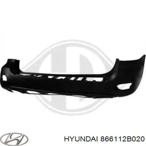 866112B020 Hyundai/Kia Pára-choque traseiro