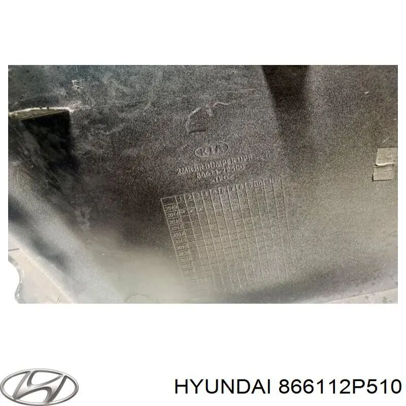 Compre 866112P510 Hyundai/Kia Pára-choque traseiro, parte superior