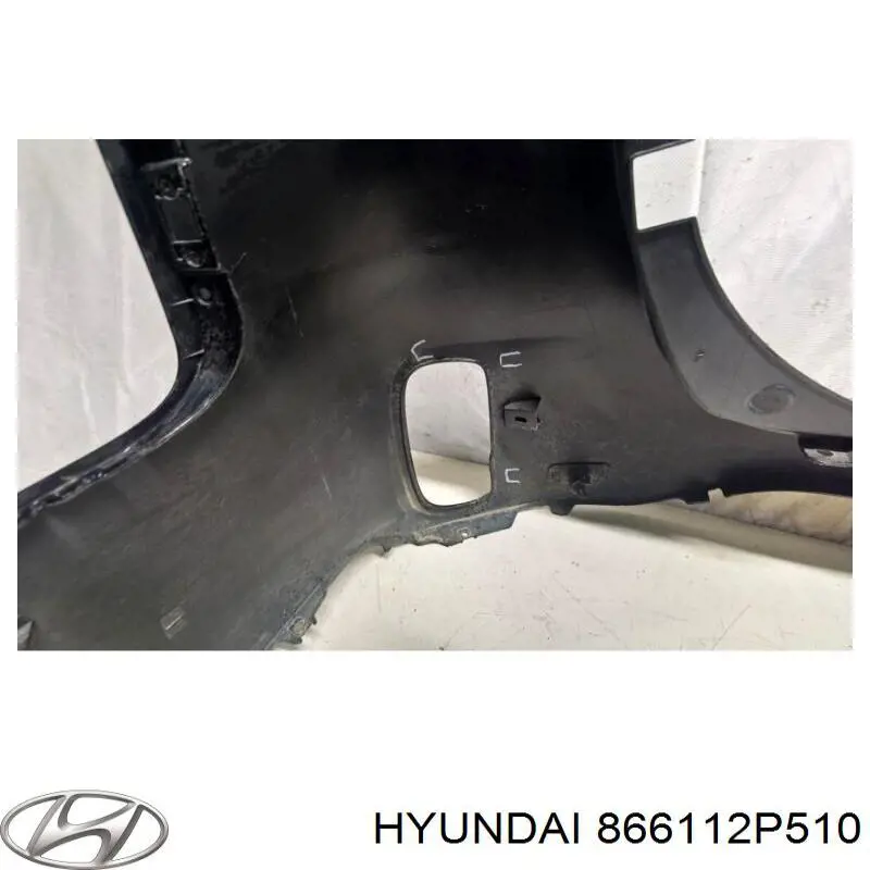 Pára-choque traseiro, parte superior 866112P510 Hyundai/Kia