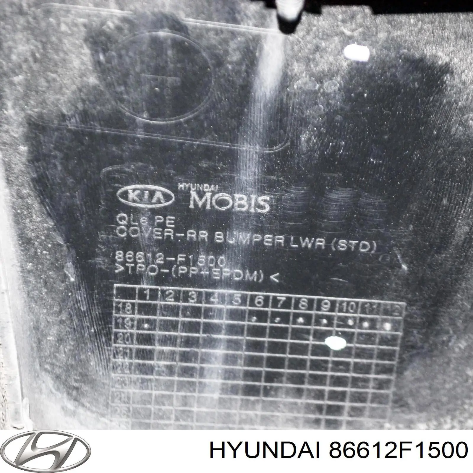 Pára-choque traseiro, parte inferior Hyundai/Kia 86612F1500 preço, a partir de 529,09 USD