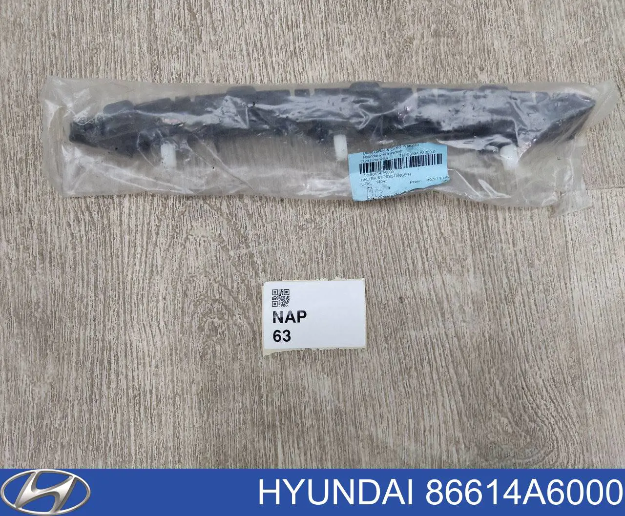 86614A6000 Hyundai/Kia Consola direita do pára-choque traseiro