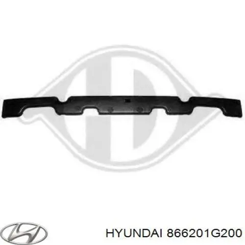 866201G200 Hyundai/Kia Absorvedor (enchido) do pára-choque traseiro