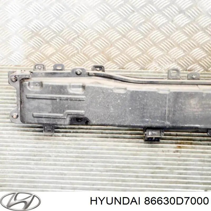 86630D7000 Hyundai/Kia Reforçador do pára-choque traseiro