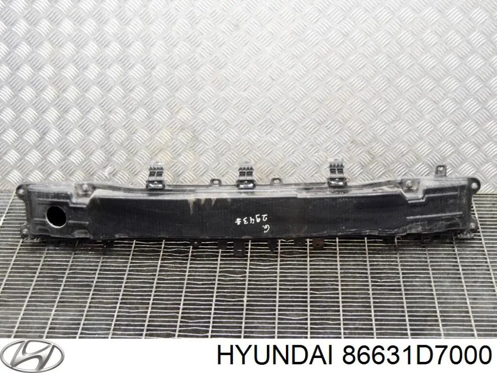 86631D7000 Hyundai/Kia Reforçador do pára-choque traseiro
