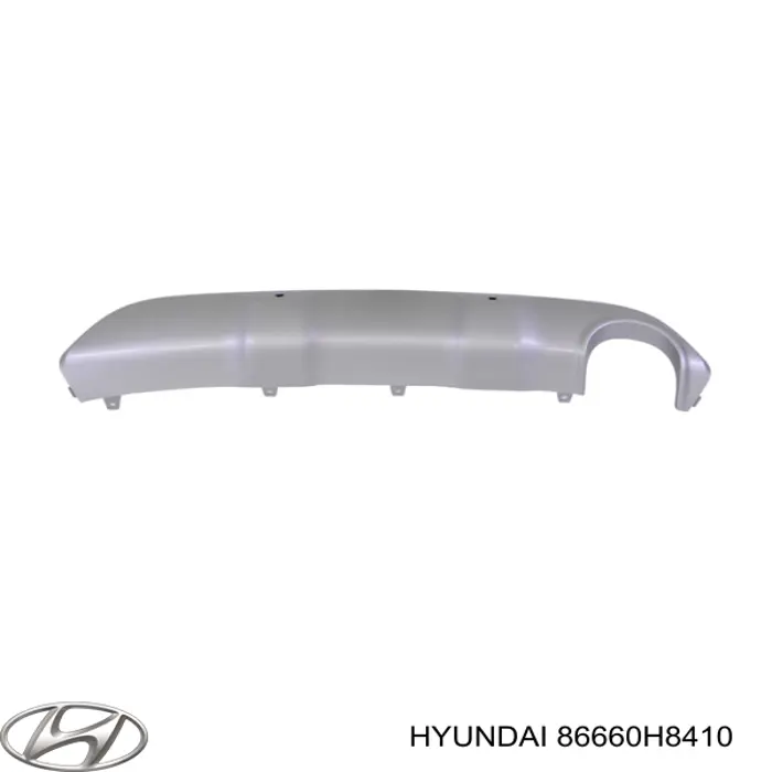 86660H8410 Hyundai/Kia Spoiler do pára-choque traseiro