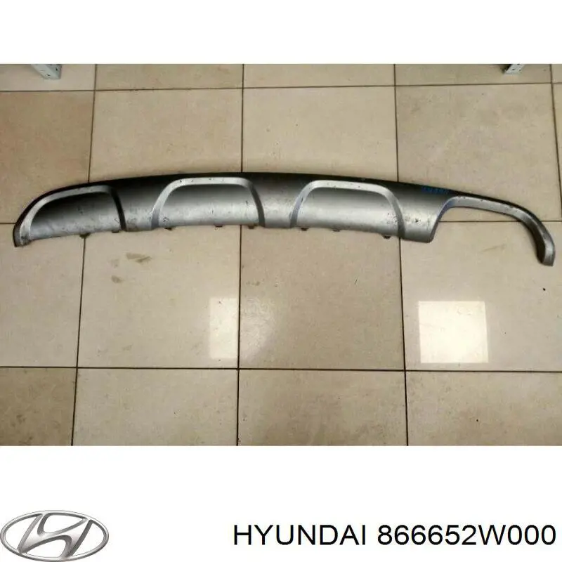 Placa sobreposta do pára-choque traseiro 866652W000 Hyundai/Kia