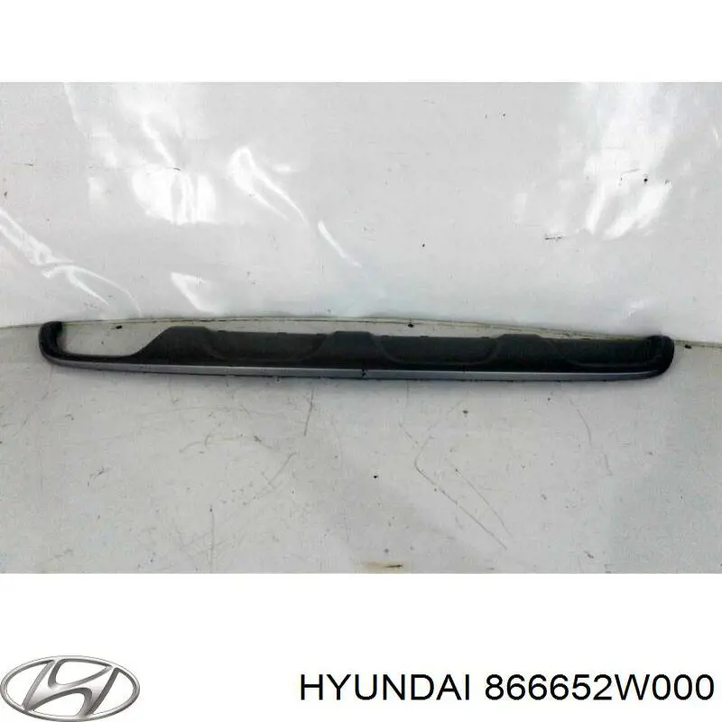 Placa sobreposta do pára-choque traseiro 866652W000 Hyundai/Kia