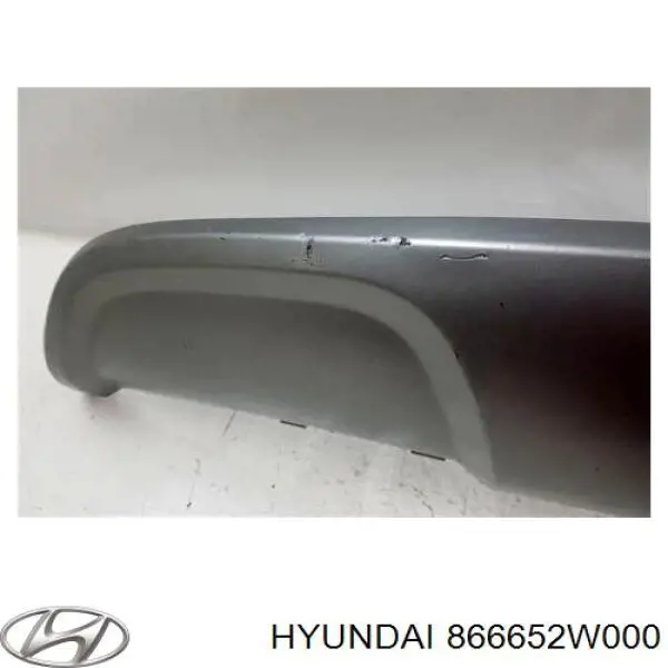Placa sobreposta do pára-choque traseiro 866652W000 Hyundai/Kia