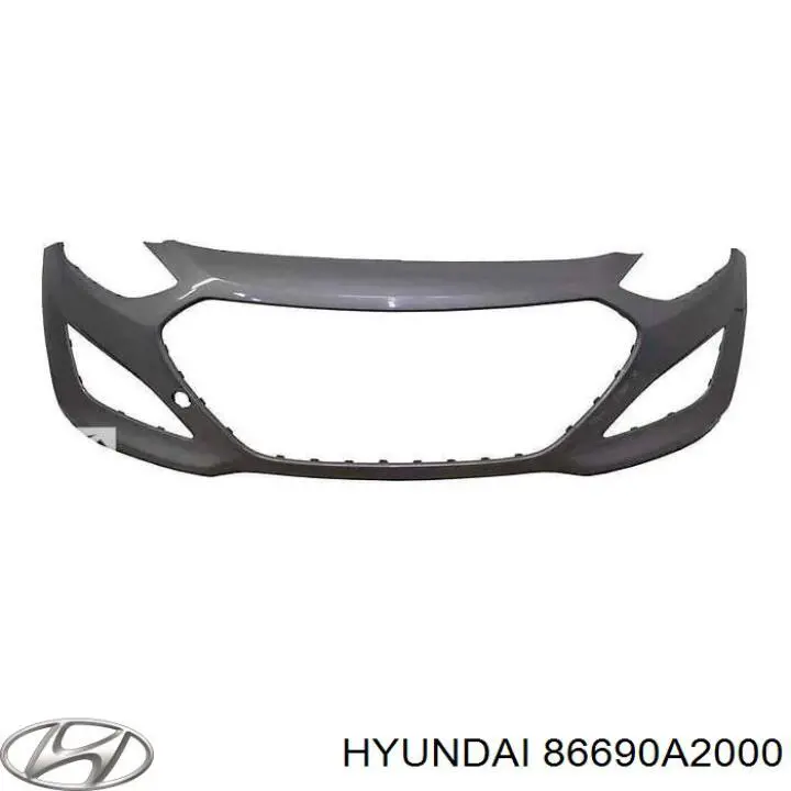86690A2000 Hyundai/Kia Proteção do pára-choque traseiro