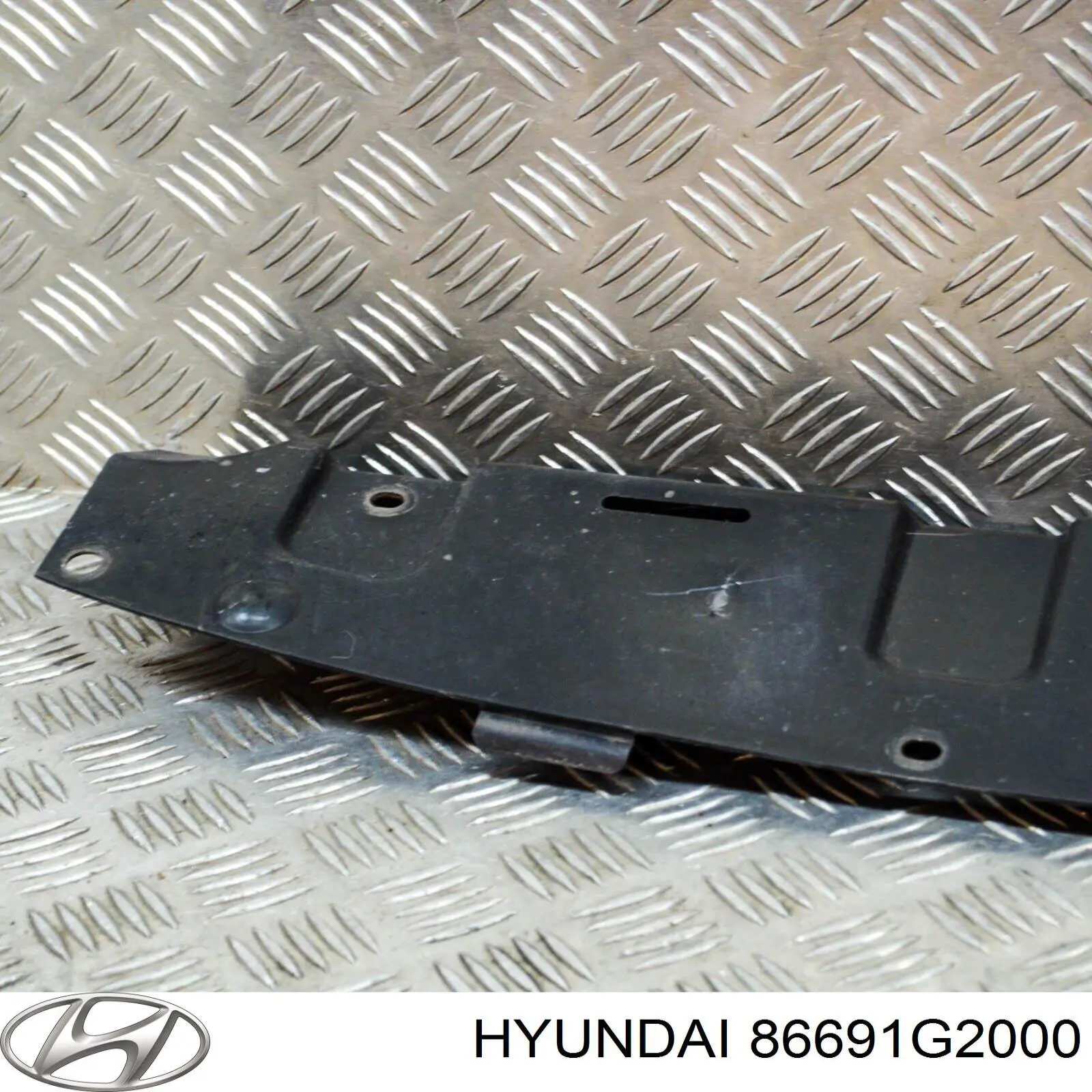 86691G2000 Hyundai/Kia Proteção do pára-choque traseiro