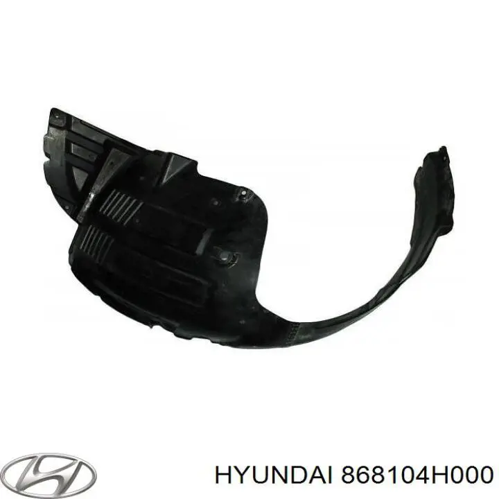 868104H000 Hyundai/Kia Guarda-barras esquerdo do pára-lama dianteiro