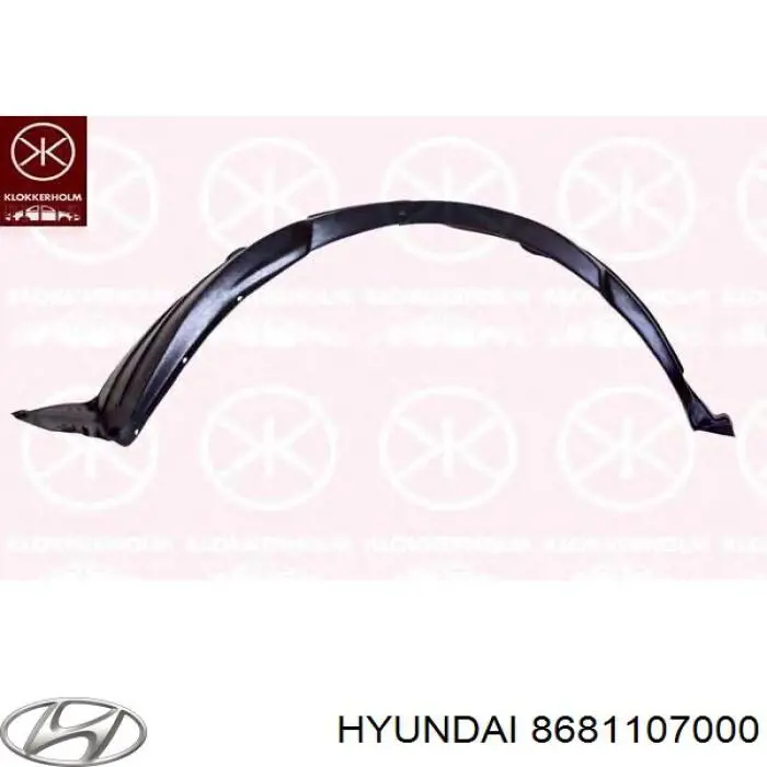 Compre 8681107000 Hyundai/Kia Guarda-barras esquerdo do pára-lama dianteiro