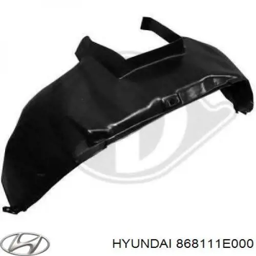 Compre 868111E000 Hyundai/Kia Guarda-barras esquerdo do pára-lama dianteiro