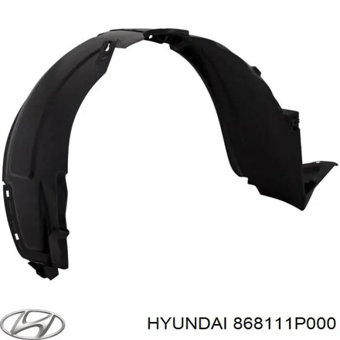 Guarda-barras esquerdo do pára-lama dianteiro Hyundai/Kia 868111P000 preço, a partir de 85,25 USD