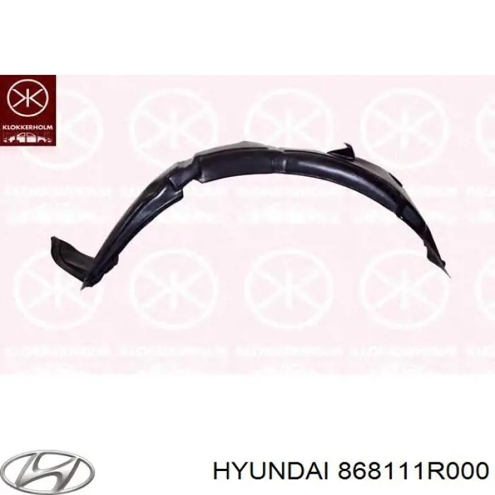 868111R000 Hyundai/Kia Guarda-barras esquerdo do pára-lama dianteiro
