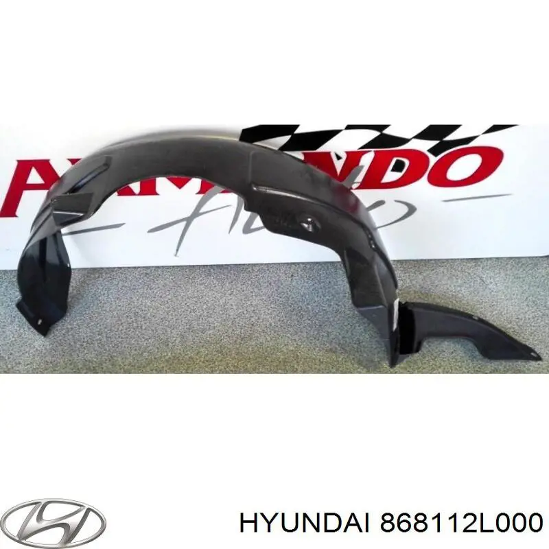 Compre 868112L000 Hyundai/Kia Guarda-barras esquerdo do pára-lama dianteiro
