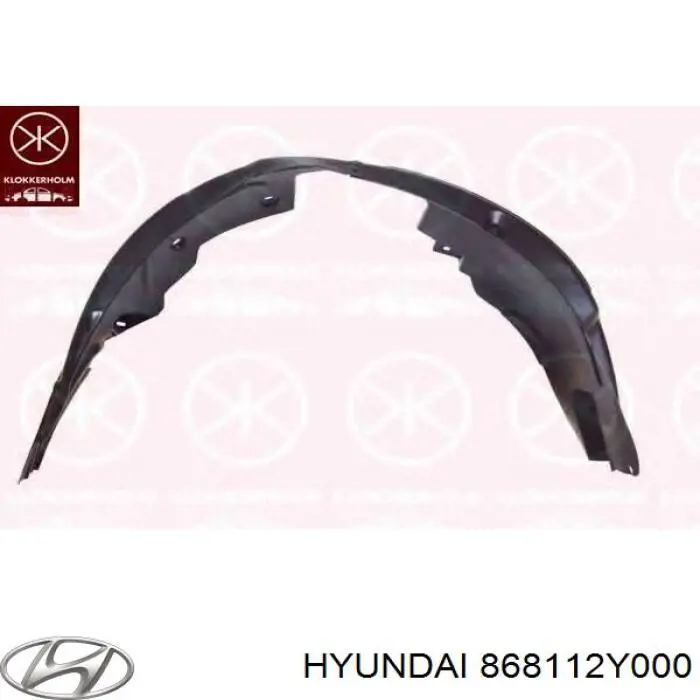 868112Y000 Hyundai/Kia Guarda-barras esquerdo do pára-lama dianteiro