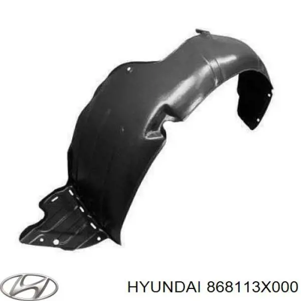 Guarda-barras esquerdo do pára-lama dianteiro Hyundai/Kia 868113X000 preço, a partir de 13,84 USD