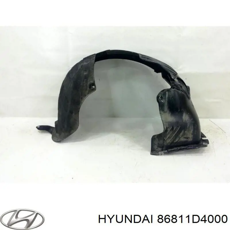 86811D4000 Hyundai/Kia Guarda-barras esquerdo do pára-lama dianteiro