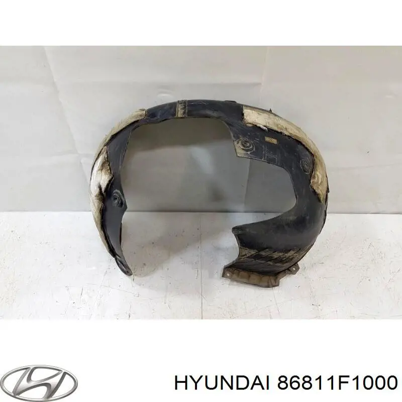 86811F1000 Hyundai/Kia Guarda-barras esquerdo do pára-lama dianteiro