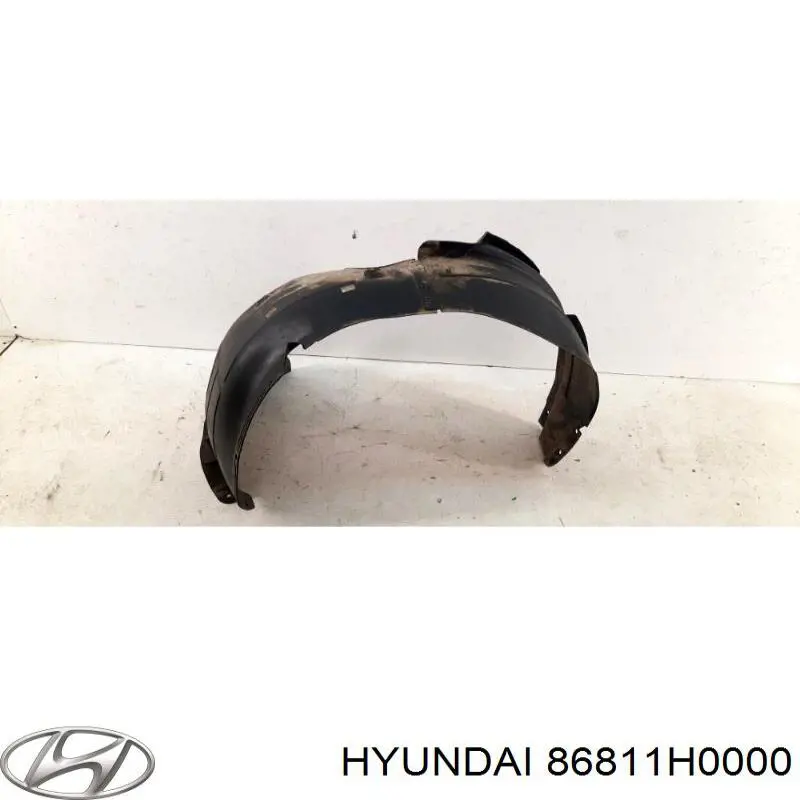 86811H8000 Hyundai/Kia Guarda-barras esquerdo do pára-lama dianteiro