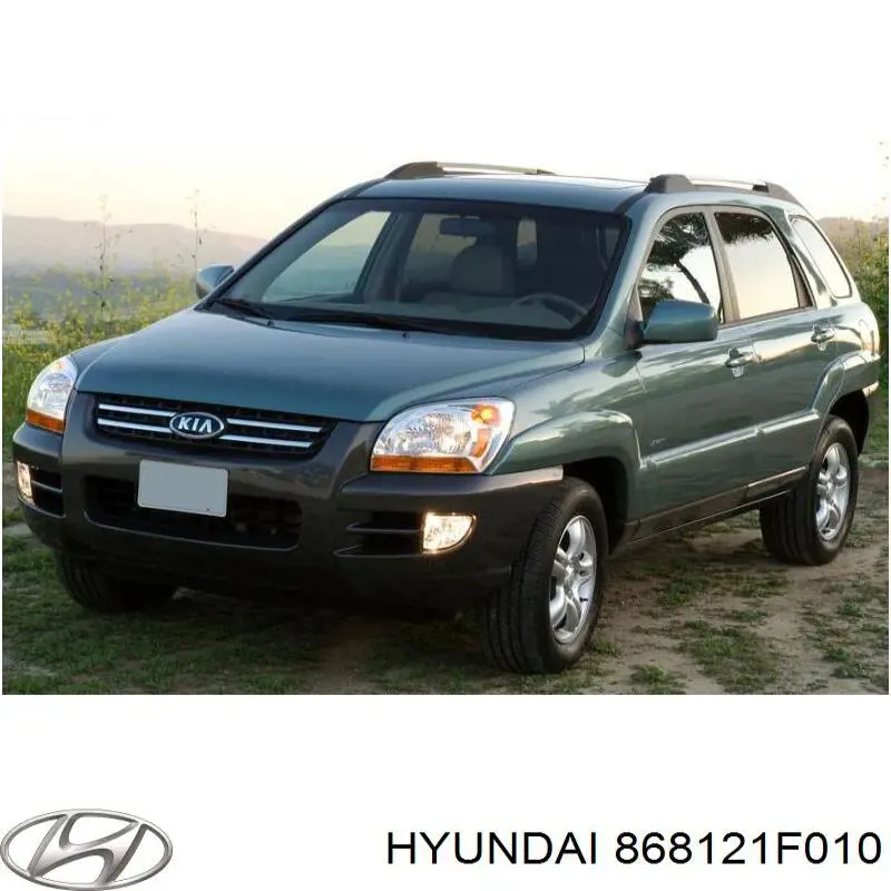 868121F010 Hyundai/Kia Guarda-barras direito do pára-lama dianteiro