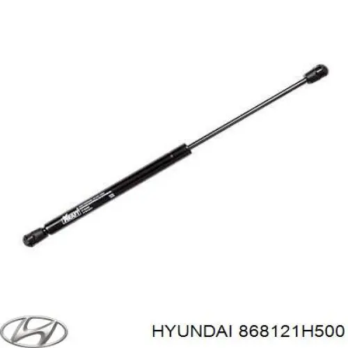 868121H500 Hyundai/Kia Guarda-barras direito do pára-lama dianteiro