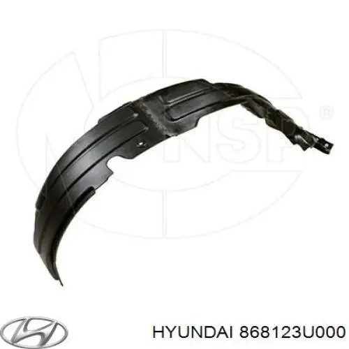 Guarda-barras direito dianteiro do pára-lama dianteiro Hyundai/Kia 868123U000 preço, a partir de 103,00 USD