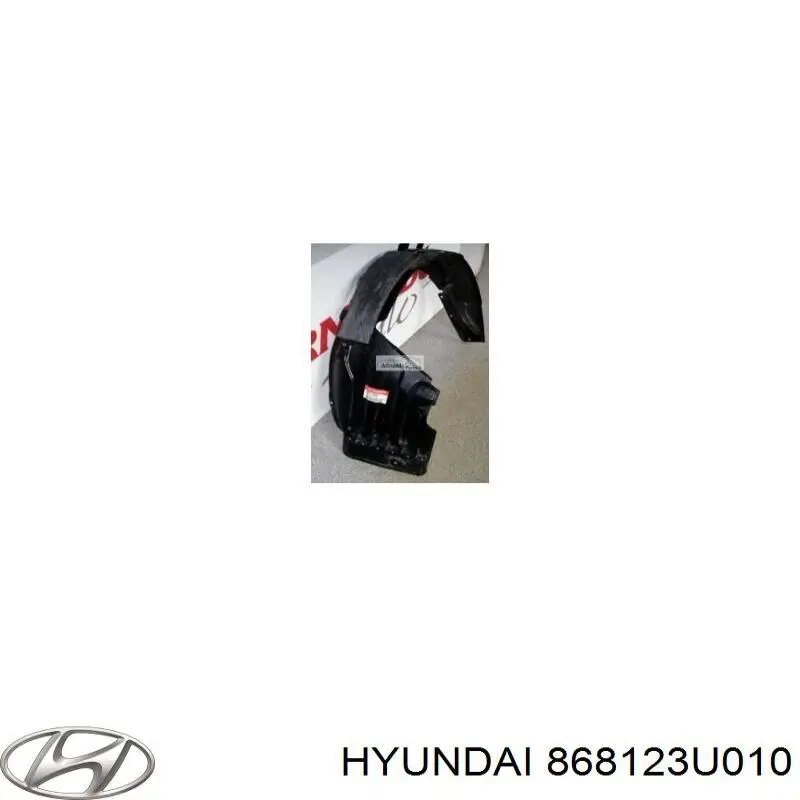 868123U010 Hyundai/Kia Guarda-barras direito dianteiro do pára-lama dianteiro