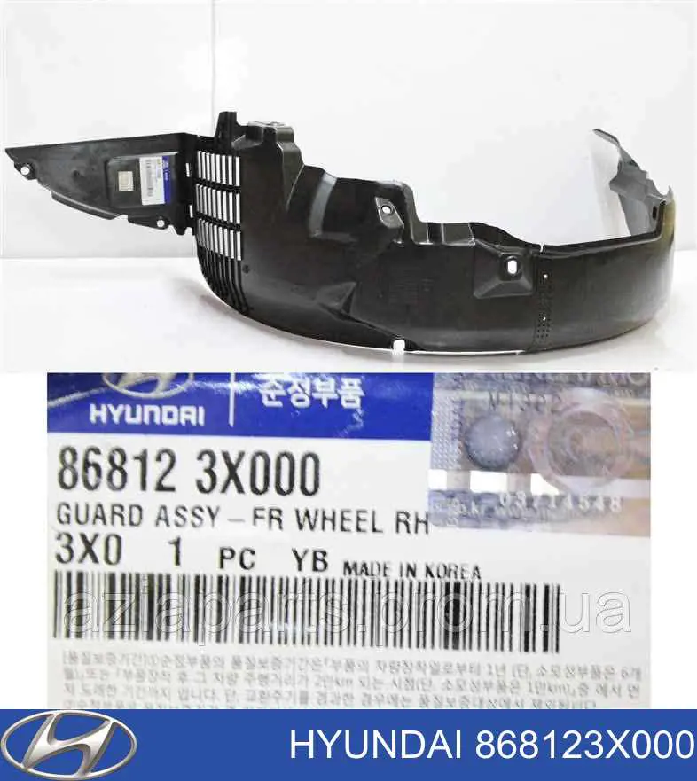 Guarda-barras direito do pára-lama dianteiro Hyundai/Kia 868123X000 preço, a partir de 16,73 USD