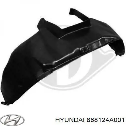 Guarda-barras direito do pára-lama dianteiro Hyundai H-1 STAREX Starex 