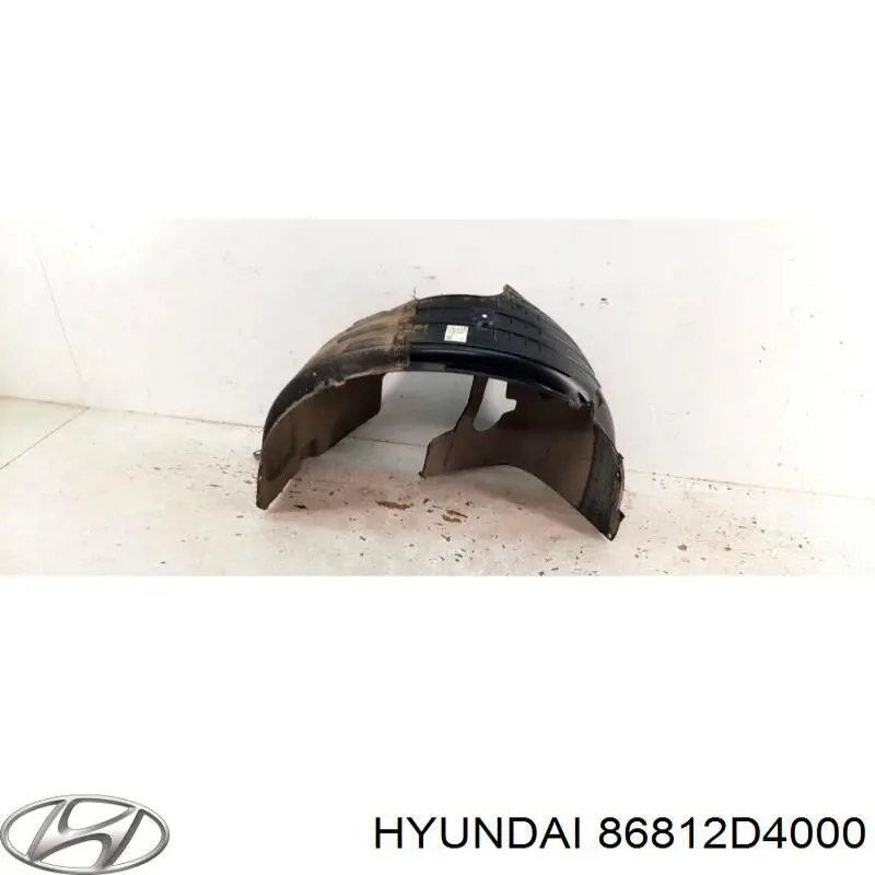 86812D4000 Hyundai/Kia Guarda-barras direito do pára-lama dianteiro