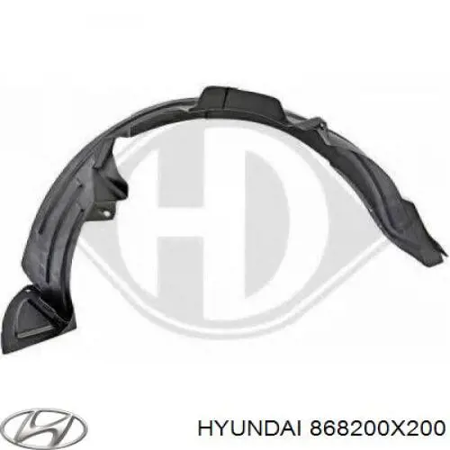 Guarda-barras direito do pára-lama dianteiro Hyundai/Kia 868200X200 preço, a partir de 25,60 USD