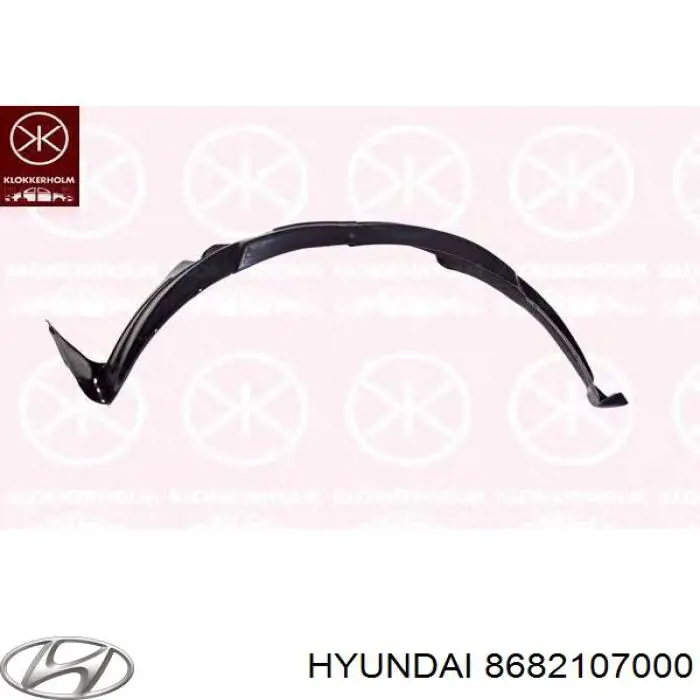 Compre 8682107000 Hyundai/Kia Guarda-barras do pára-lama traseiro esquerdo