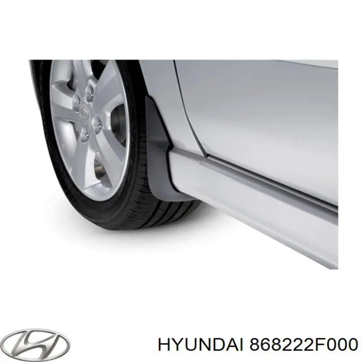 868222F000 Hyundai/Kia Guarda-barras do pára-lama traseiro direito