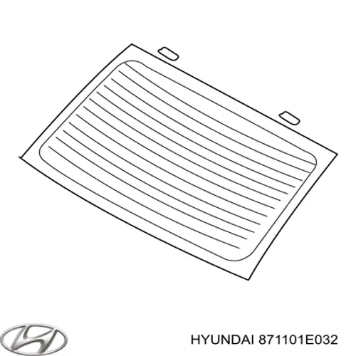 Vidro traseiro para Hyundai Accent III MC