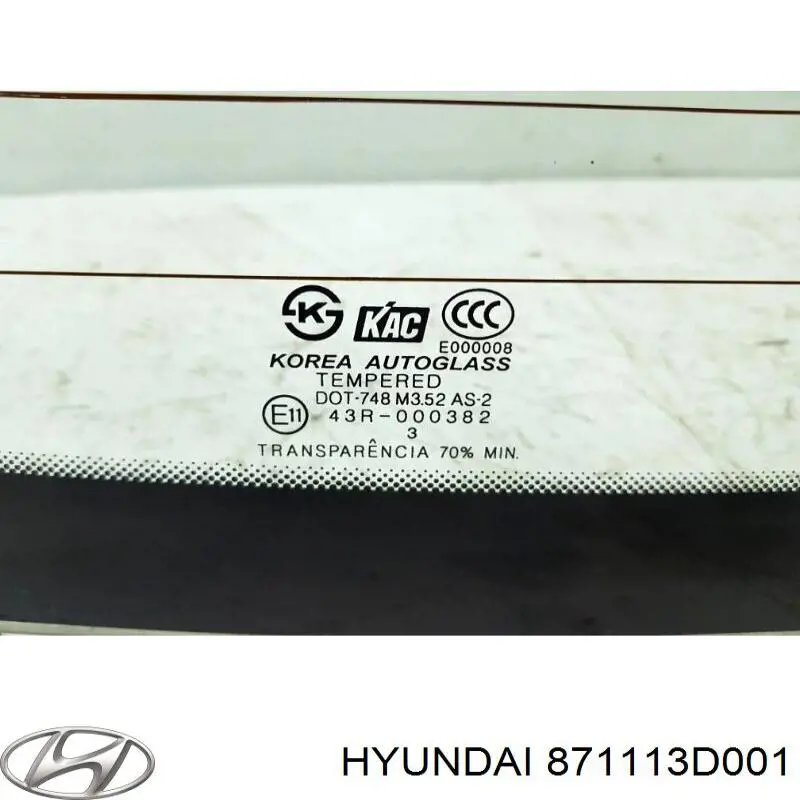 Vidro traseiro para Hyundai Sonata IV EU4