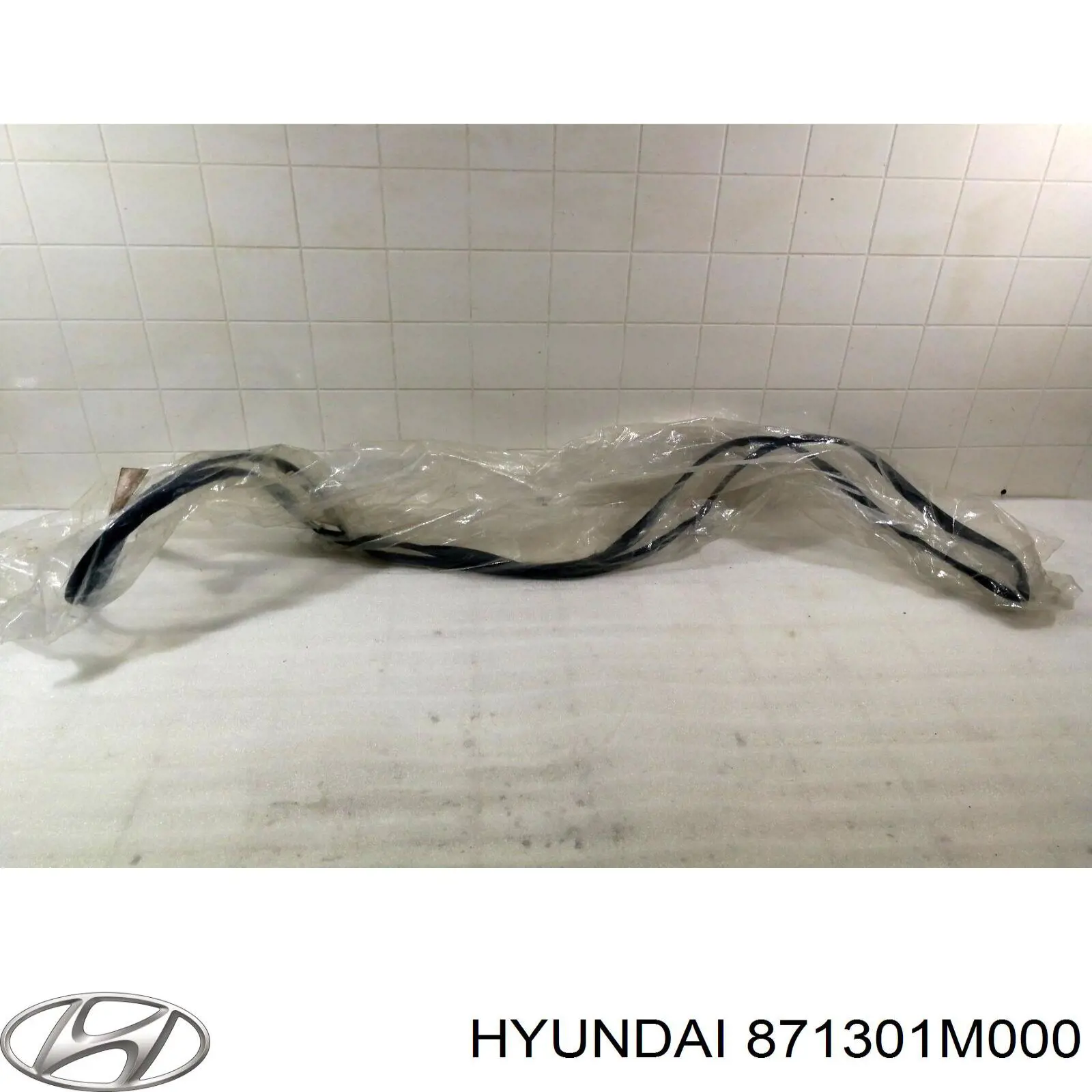 871301M000 Hyundai/Kia Moldura de vidro traseiro
