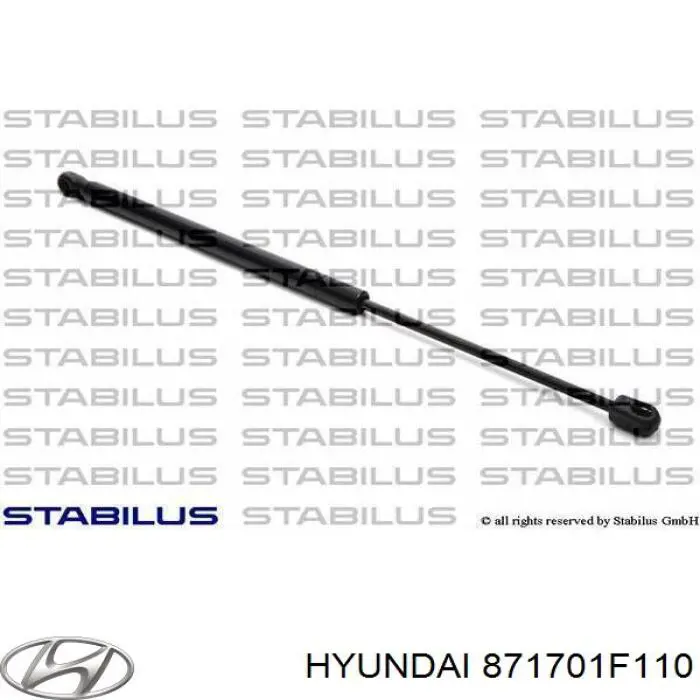 Amortecedor de vidro de porta-malas (de 3ª/5ª porta traseira (de tampa de alcapão) Hyundai/Kia 871701F110 preço, a partir de 35,48 USD
