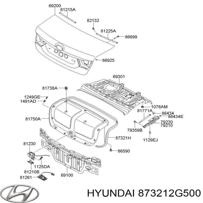873212G500 Hyundai/Kia 