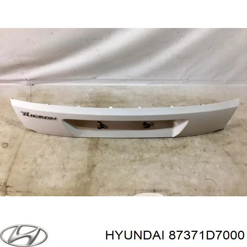 Compre 87371D7000 Hyundai/Kia Painel de fixação de matrícula traseira