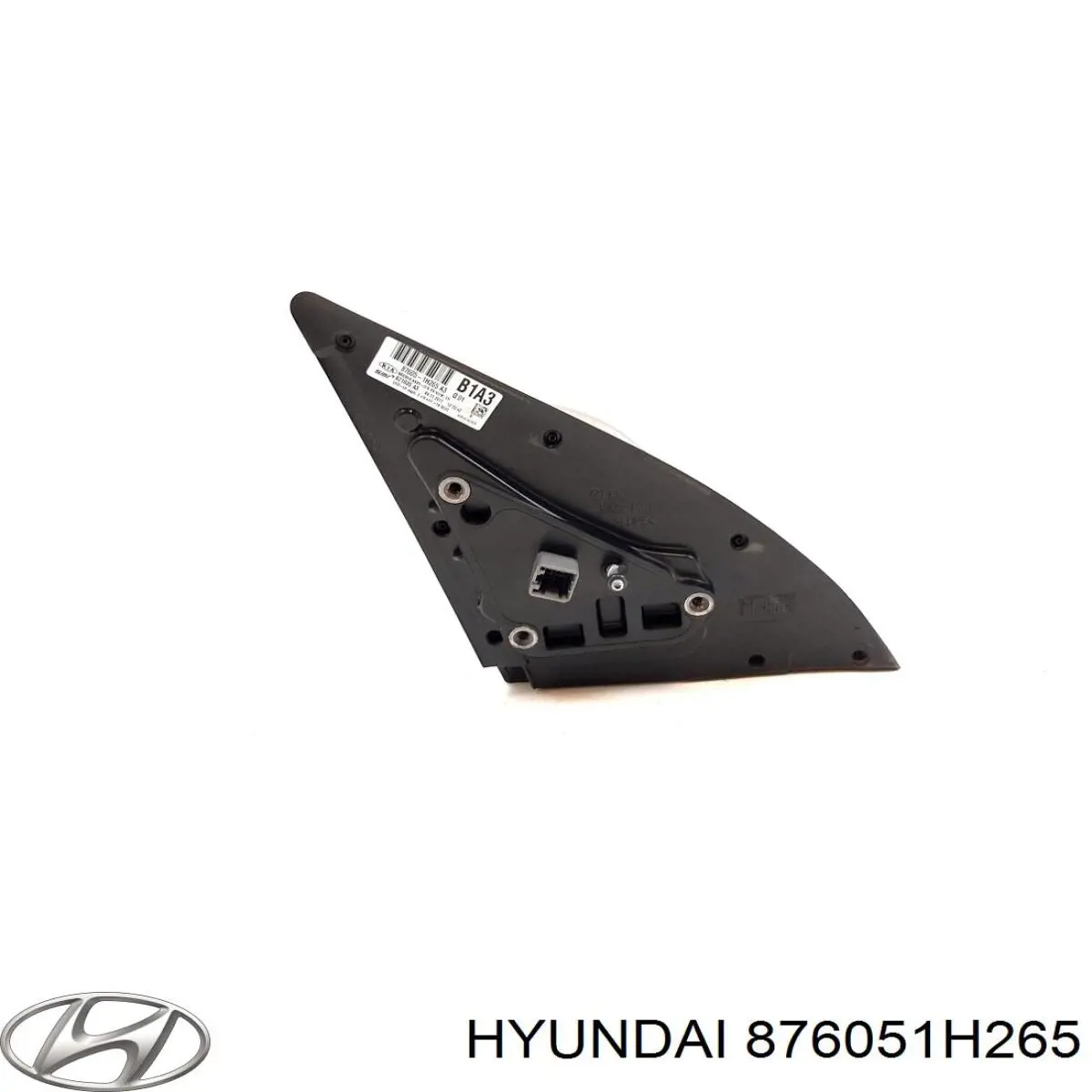 Espelho de retrovisão esquerdo 876051H265 Hyundai/Kia