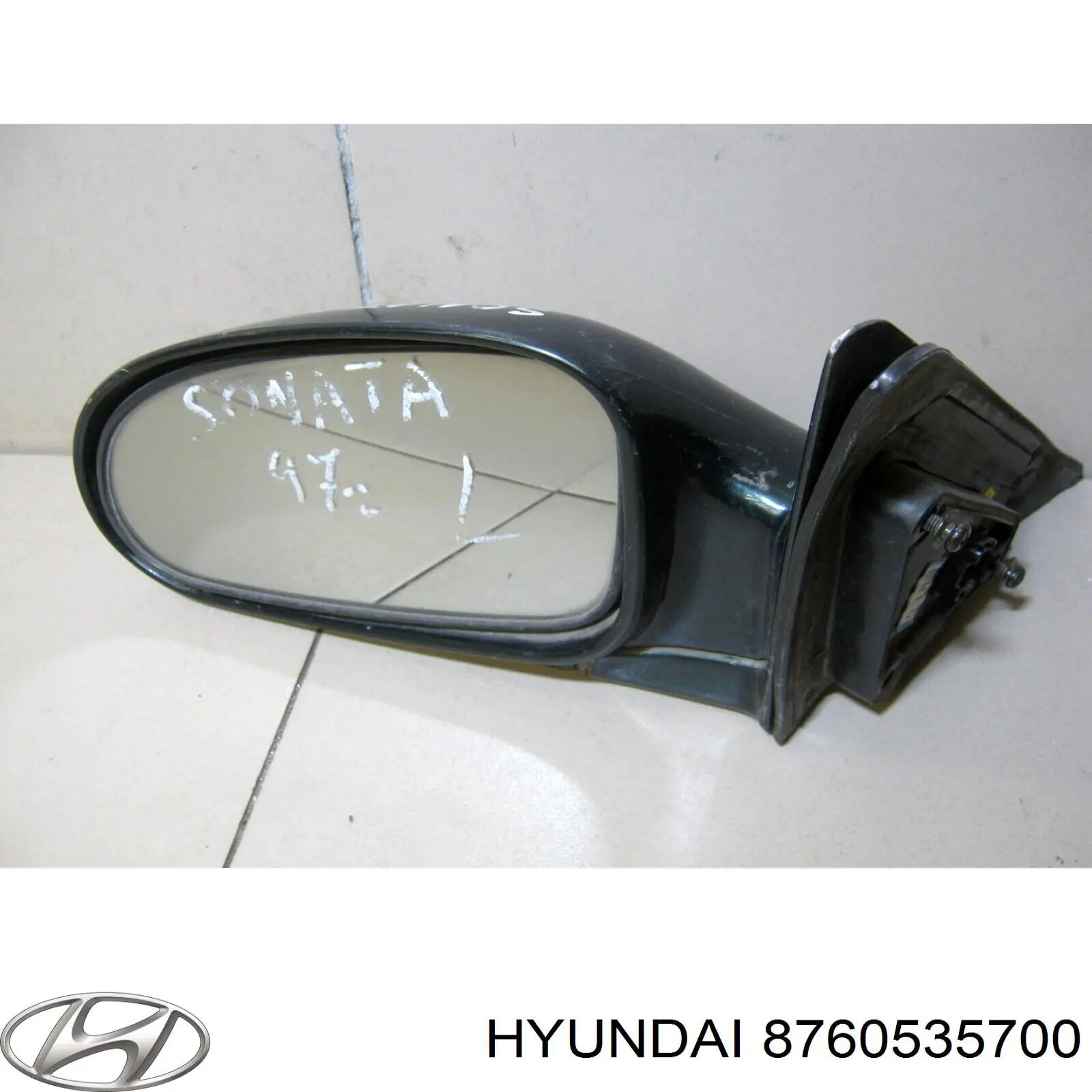 Espelho de retrovisão esquerdo Hyundai Sonata III 