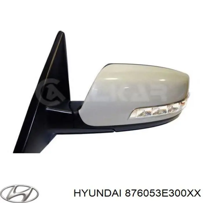 876053E300XX Hyundai/Kia Espelho de retrovisão direito