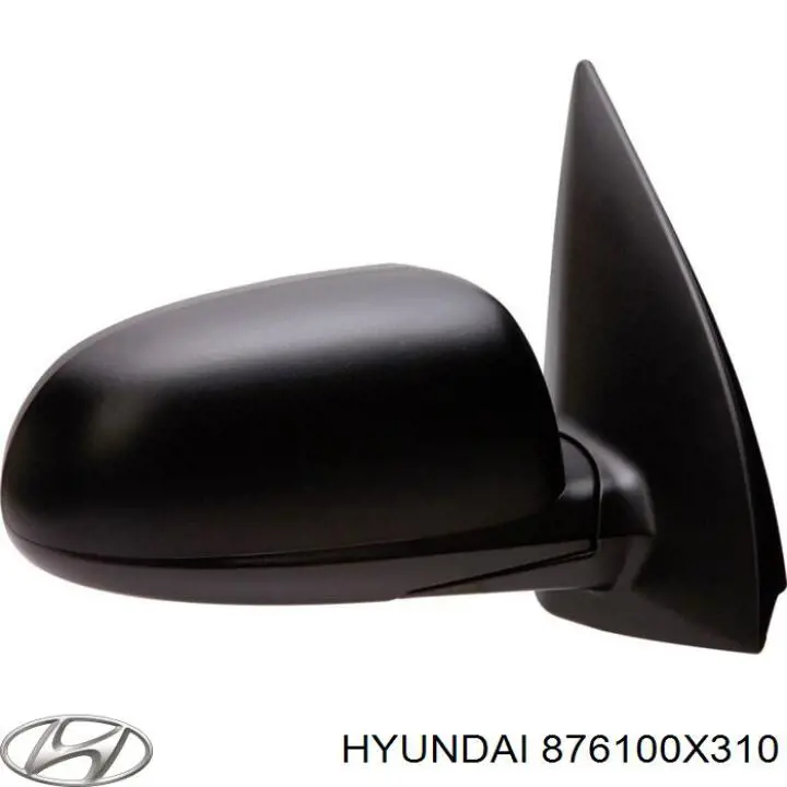 876100X310 Hyundai/Kia Espelho de retrovisão esquerdo