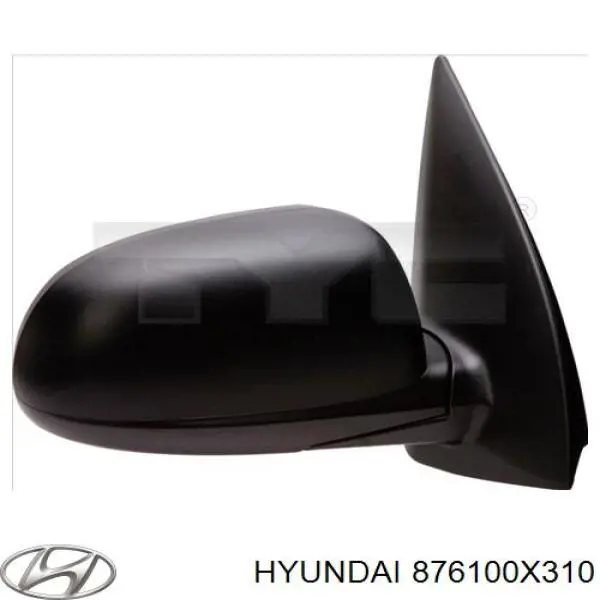 Espelho de retrovisão esquerdo Hyundai/Kia 876100X310 preço, a partir de 81,72 USD