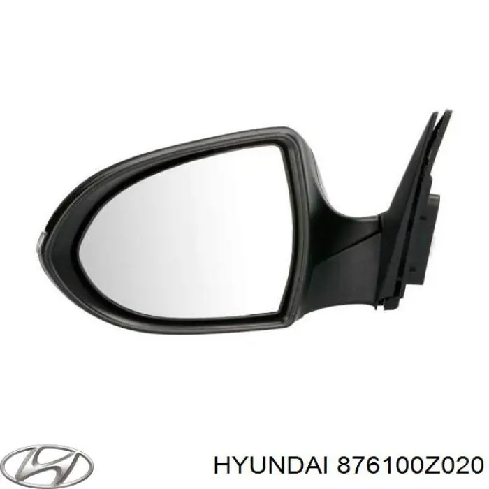 Compre 876100Z020 Hyundai/Kia Espelho de retrovisão esquerdo