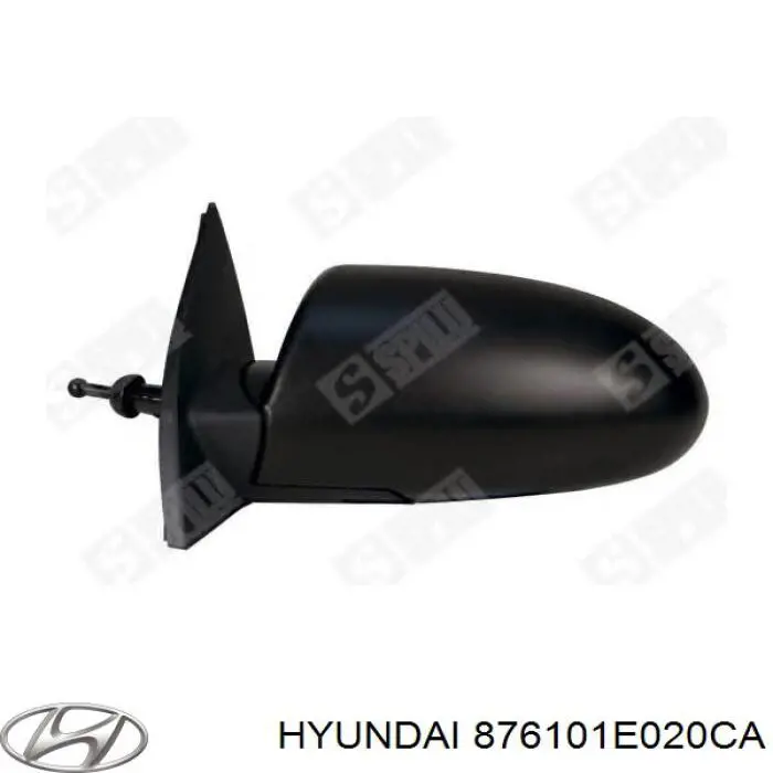 876101E020CA Hyundai/Kia Espelho de retrovisão esquerdo