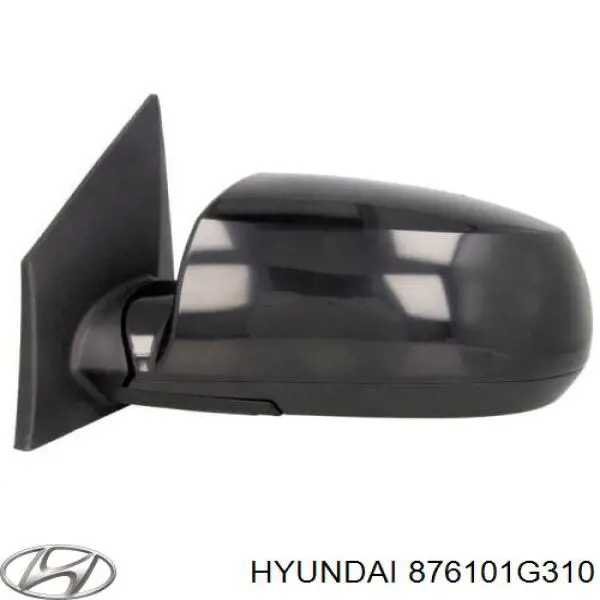876101G310 Hyundai/Kia Espelho de retrovisão esquerdo