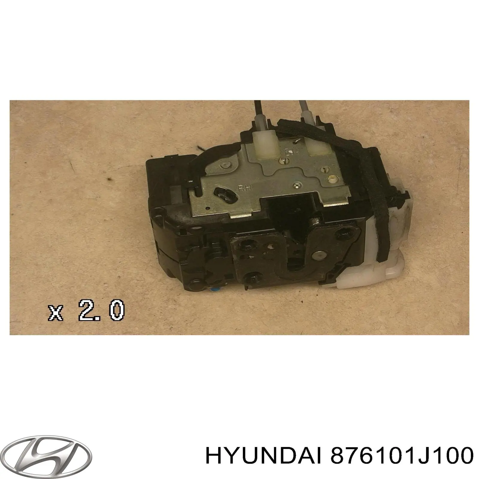 Espelho de retrovisão esquerdo 876101J100 Hyundai/Kia